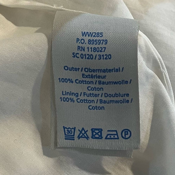 Boden White Ivory Isadora Broderie Dress Eyelet Dress Size 6 EUC - Picture 8 of 9